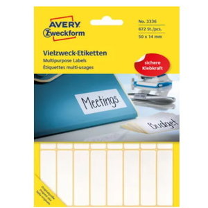 Etiket Zweckform A5 50x14mm wit pakje a 672 etiketjes
