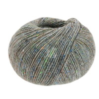 Lana Grossa Ecopuno Tweed 50 gram nr 303 Groen Ecru