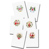Pako Kerstkaarten Borduren 6 stuks 203.200