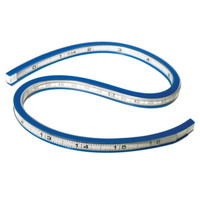 Flexibel liniaal  40cm inch en cm verdeling