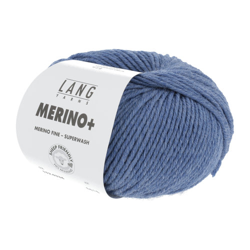 Lang Yarns Lang Yarns Merino + nr.  334 Jeans Mittel Mélange