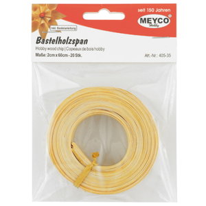 Meyco Knutsel Houtsnippers 2 x 60 cm 20 stuks Meyco Knutsel Houtsnippers 2 x 60 cm 20 stuks