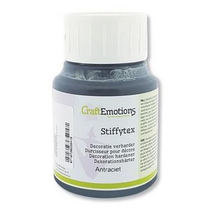 CraftEmotions StiffytexTextielverharder Antraciet 500 ml CraftEmotions StiffytexTextielverharder Antraciet 500 ml