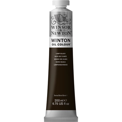 Winsor & Newton Winton olieverf 200 ml Lamp Black 337