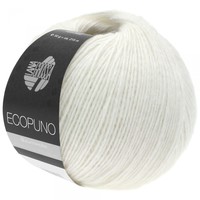 Lana Grossa Ecopuno 50 gram nr 26 Wit