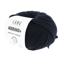 Lang Yarns Merino + nr.  25 Navy Blue