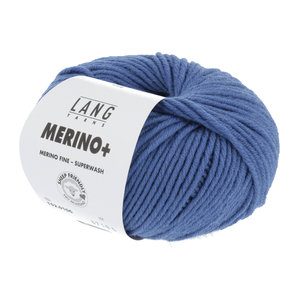 Lang Yarns Lang Yarns Merino + nr.  106 Midden Blauw