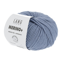 Lang Yarns Merino + nr.  134 Jeans Lichtblauw