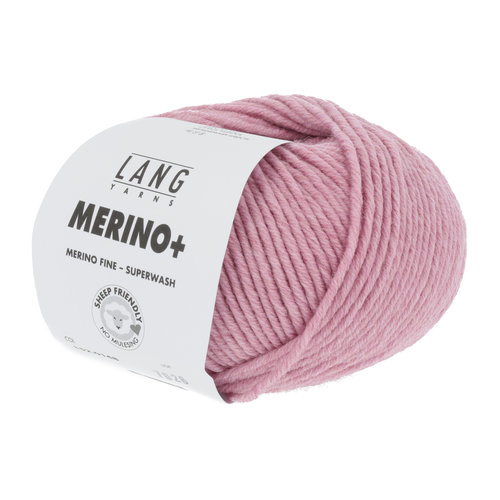 Lang Yarns Lang Yarns Merino + nr.  148 Roze Melange