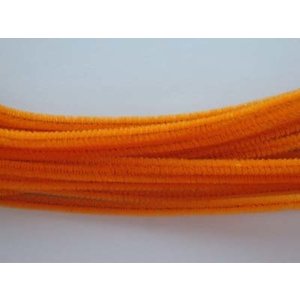 Chenille Oranje 6 mm 20 stuks