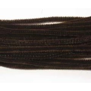 Chenille Bruin 6 mm 20 stuks