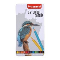 Bruynzeel 12 Kleurpotloden in blik IJsvogel
