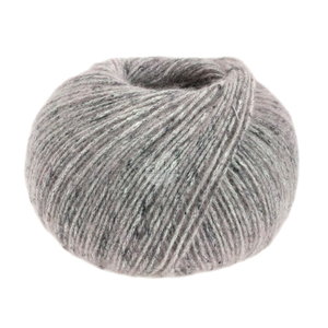 Lana Grossa Lana Grossa Ecopuno Ecru Tweed 50 gram nr 308 Grijs Roze