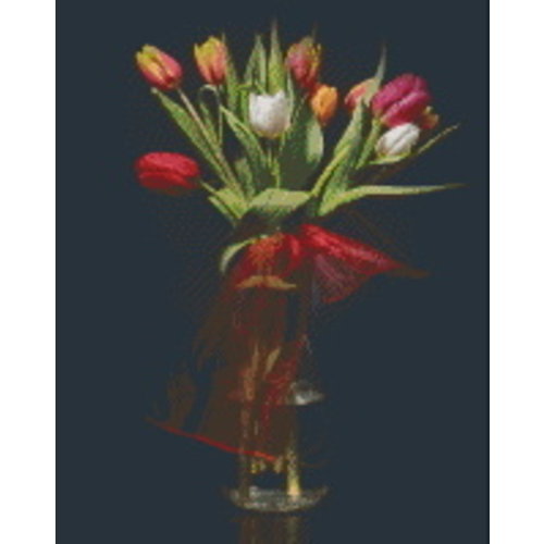 PixelHobby Pixelhobby Patroon 5645 Tulpen op een Vaas