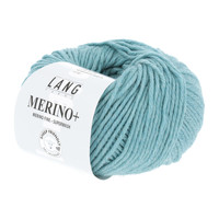 Lang Yarns Merino + nr.  172 Aquablauw Mélange