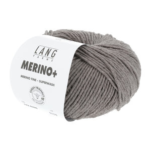 Lang Yarns Lang Yarns Merino + nr.  296 Donkerbeige Mélange