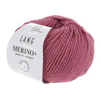 Lang Yarns Merino + nr.  265 Framboos Mélange