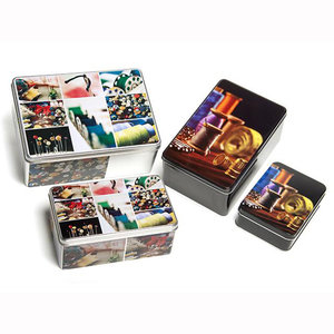 Set met lege 4 blikken