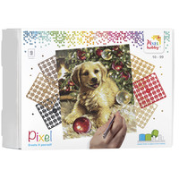 Pixelhobby Geschenkverpakking Golden Retriever Christmastree 90112