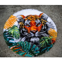 Vervaco Smyrna Knoopkleed Tijger met Jungle Bladeren 0187077