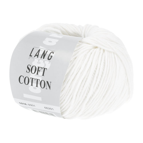 Lang Yarns Lang Yarns Soft Cotton 0001 Wit