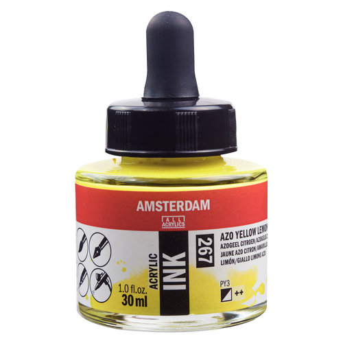 Amsterdam Amsterdam Acrylic Ink Fles 30 ml Azogeel Citroen 267