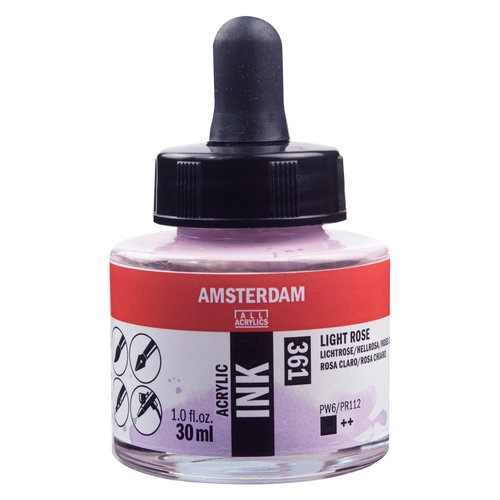 Amsterdam Amsterdam Acrylic Ink Fles 30 ml Lichtroze 361