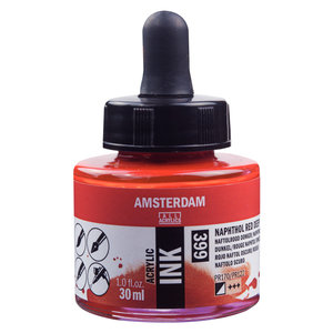 Amsterdam Amsterdam Acrylic Ink Fles 30 ml Naftolrood Donker 399