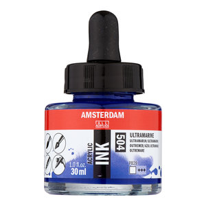 Amsterdam Amsterdam Acrylic Ink Fles 30 ml Ultramarijn 504