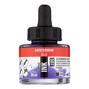 Amsterdam Amsterdam Acrylic Ink Fles 30 ml Ultramarijnviolet 507