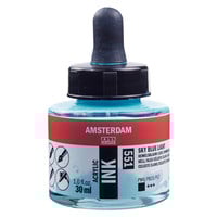 Amsterdam Acrylic Ink Fles 30 ml Hemelsblauw Licht 551