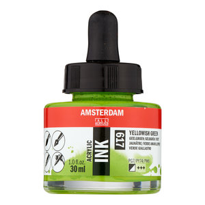 Amsterdam Amsterdam Acrylic Ink Fles 30 ml Geelgroen 617