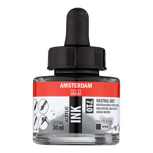 Amsterdam Amsterdam Acrylic Ink Fles 30 ml Neutraalgrijs 710