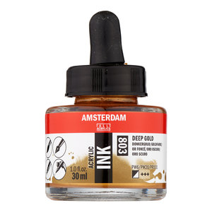 Amsterdam Amsterdam Acrylic Ink Fles 30 ml Donkergoud 803