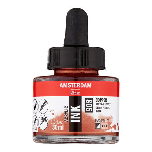 Amsterdam Amsterdam Acrylic Ink Fles 30 ml Koper 805