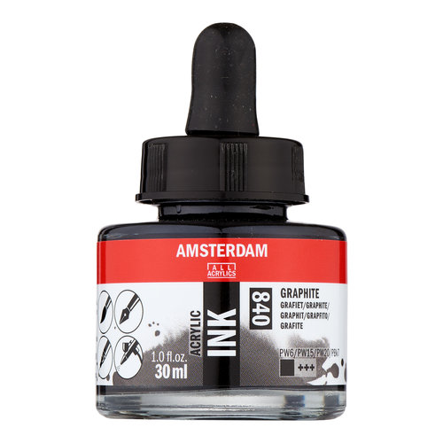 Amsterdam Amsterdam Acrylic Ink Fles 30 ml Grafiet 840