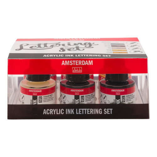 Amsterdam Amsterdam Acrylic Ink Lettering Set