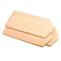 Houten ontbijtbordjes plankje 3 stuks 22 x 10.5 x 1 cm