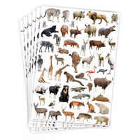 Playbox Stickers Wilde Dieren 6 vel ca. 300 stuks