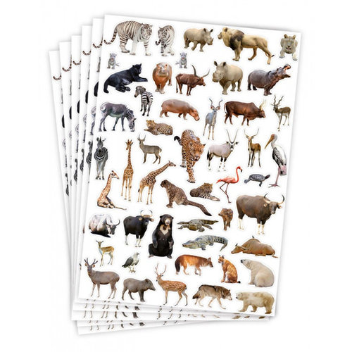 Playbox Playbox Stickers Wilde Dieren 6 vel ca. 300 stuks