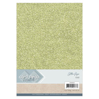 Card Deco Essentials Glitter Papier Goud