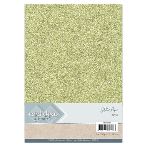 Card Deco Card Deco Essentials Glitter Papier Goud