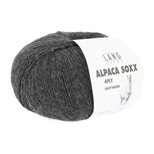 Lang Yarns Lang Yarns Alpaca Soxx 4 draads Donkergrijs 0005