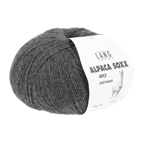 Lang Yarns Lang Yarns Alpaca Soxx 4 draads Donkergrijs 0105