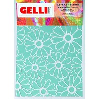 Gelli Arts Flower Stencil 20.3x25.4cm