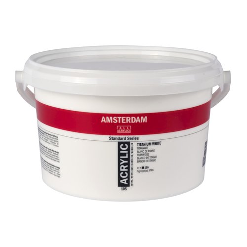Amsterdam Amsterdam Standaard Series Acrylverf Titaanwit 2500 ml