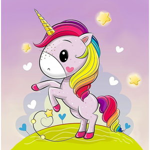 Wizardi Diamond Painting Playful Unicorn WD2531