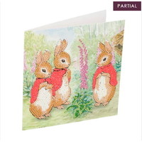 Diamond Painting Kaart Peter Rabbit The Flopsy Bunnies