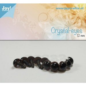 Joy! Crafts Kristal ogen 10st Bruin 12mm