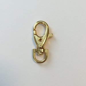 Hobby & Crafting Fun Karabiner met draaibaar oog 35 millimeter goud